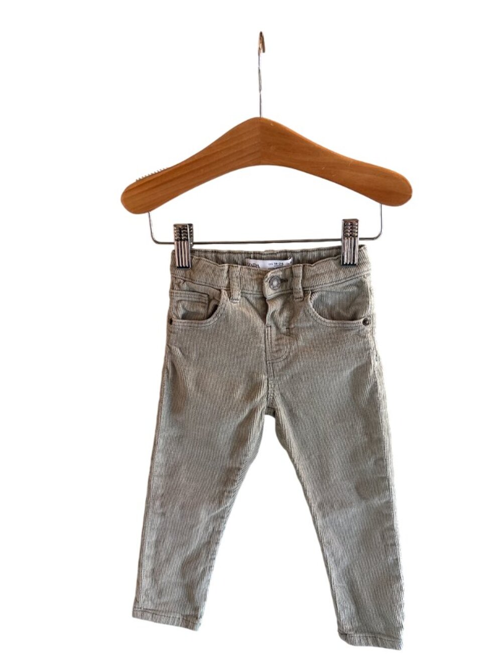 Zara Mint Green Corduroy Jeans Size 18-24M